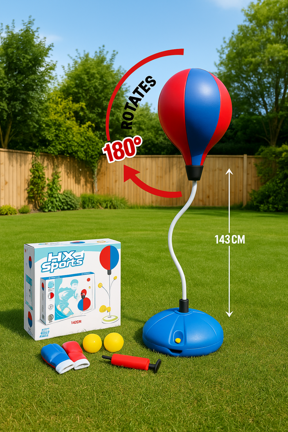 ערכת בעיטות מתקדמת לילדים – HX Sports עם סיבוב 180°