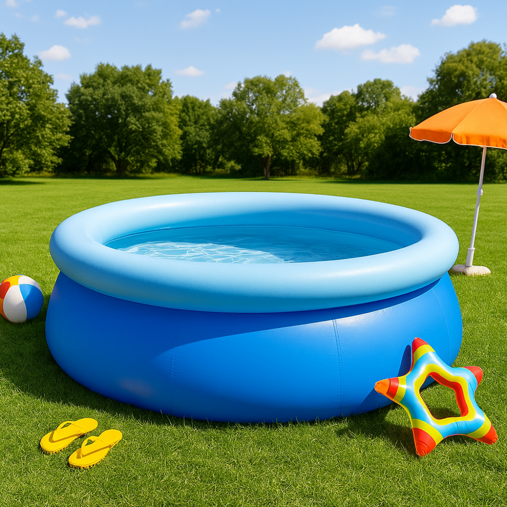 בריכה עגולה מתנפחת 240×66 ס"מ – מושלמת למשפחות ולימי קיץ מרעננים