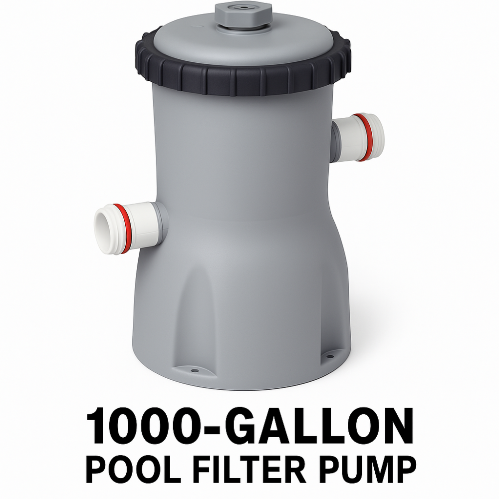 משאבת סינון לבריכה 1000 גלון – עוצמת ניקוי גבוהה