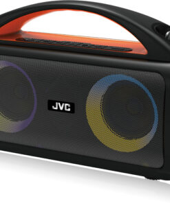 רמקול נייד JVC עם ידית נשיאה ועיצוב מודרני