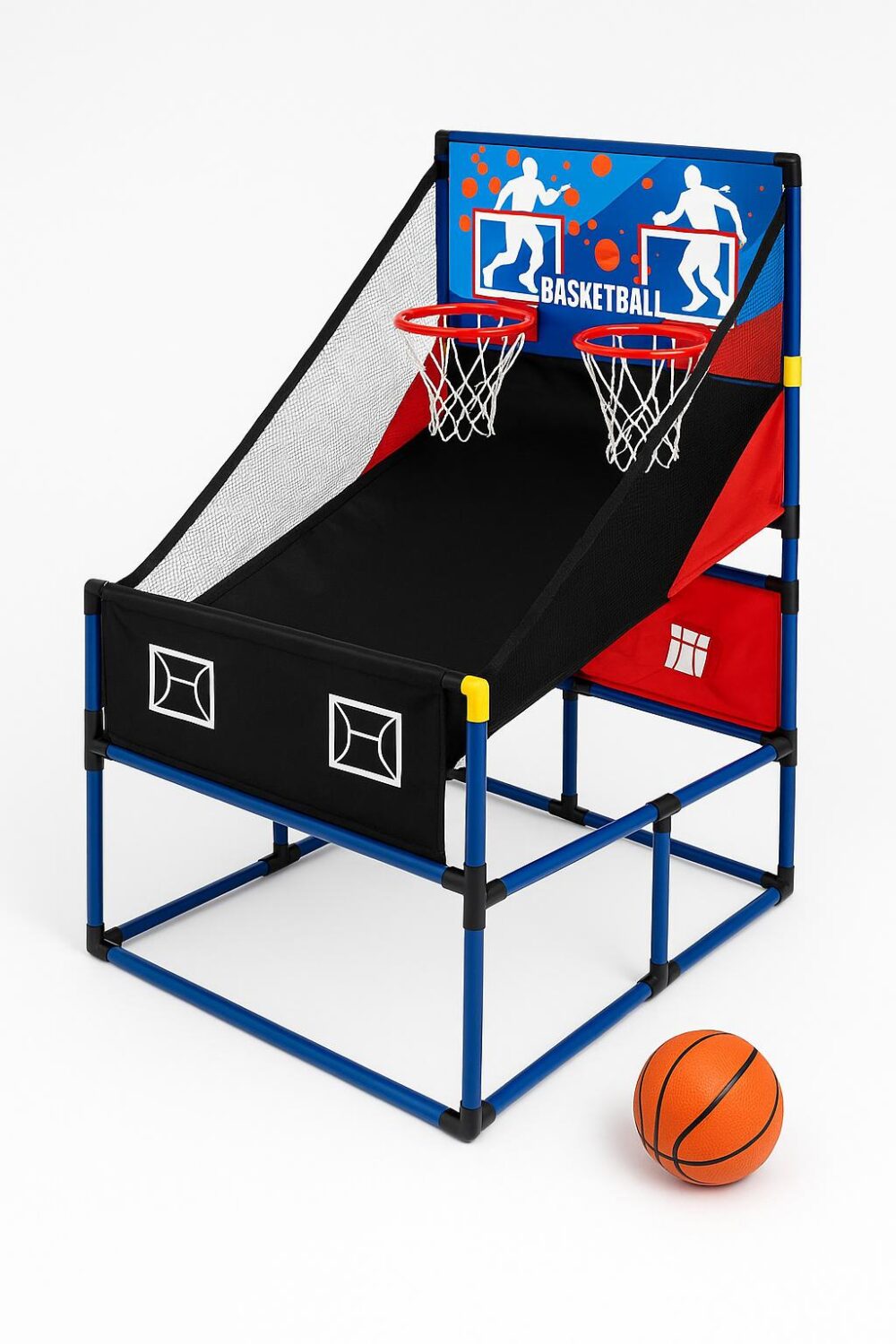 מתקן קליעה כפול למשחק כדורסל ביתי