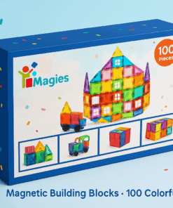 מגנטים – 100 חלקים צבעוניים – Magies