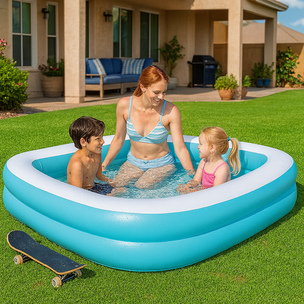 Alternative view of בריכת משפחה מלבנית מתנפחת – 262×175 ס"מ