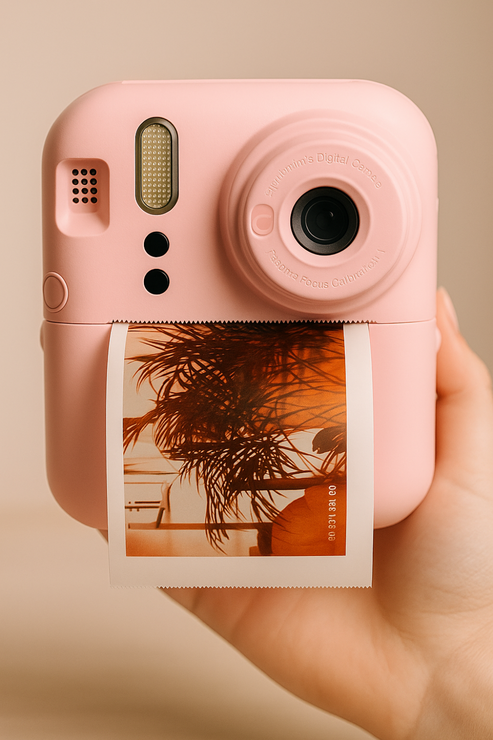 Alternative view of מצלמת ילדים דיגיטלית עם הדפסה מיידית – כוללת 4 סלילים- וורוד