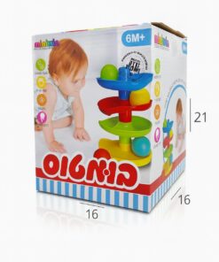 מגדל כדורים מתגלגלים – צעצוע התפתחות לתינוקות
