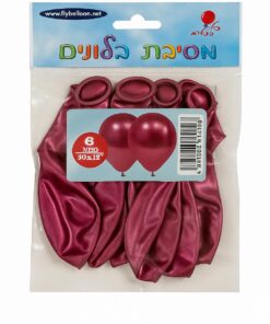 10 בלונים בורדו מטאלי – נגיעה של יוקרה באירוע שלך