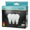 נורות לד – LED 15W E27 A60 SAFETY – אור חם (WW) – סט של 3 נורות