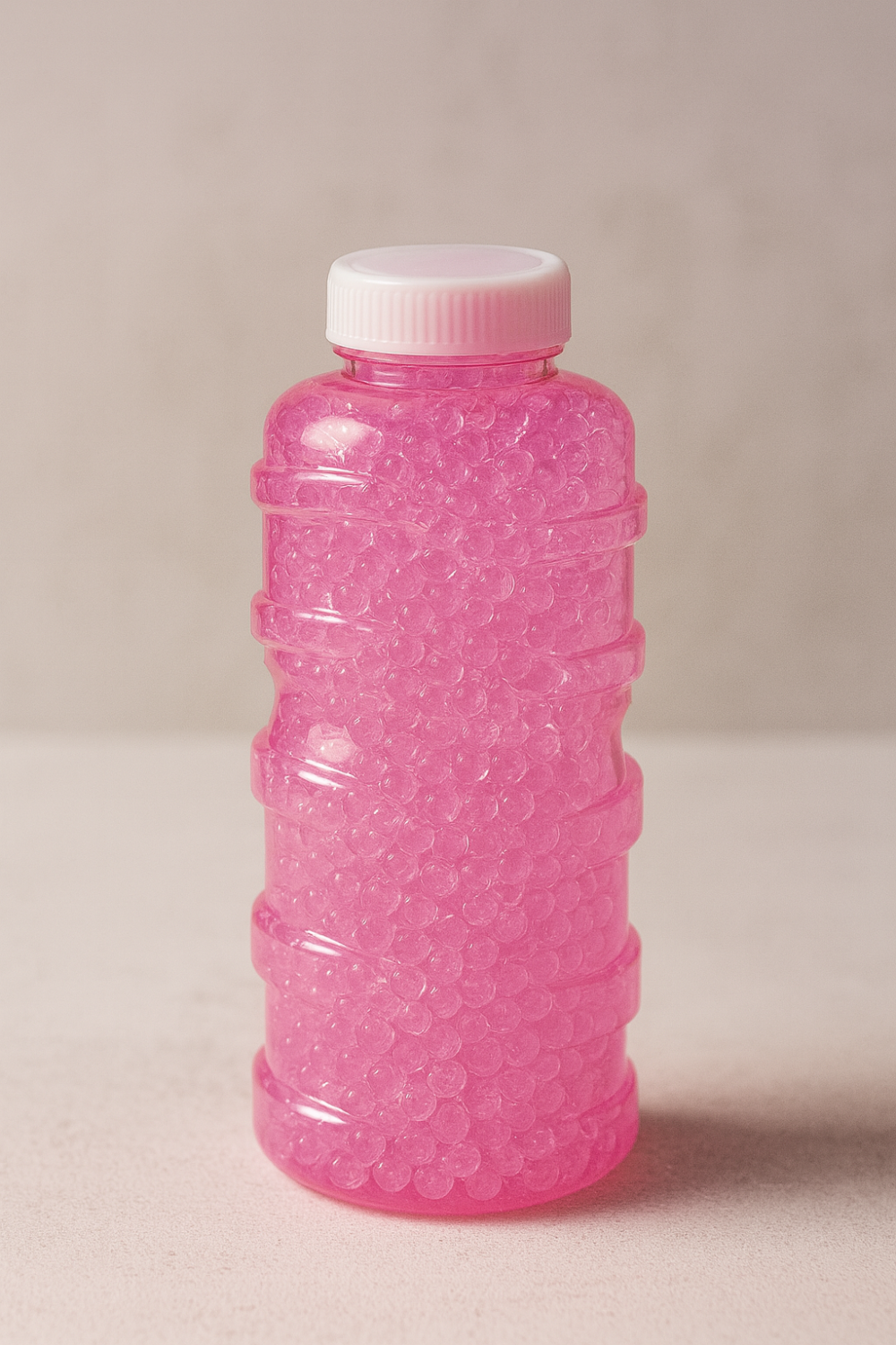 כדורים מתנפחים ורודים - 2600 יחידות בבקבוק - בקוטר 7 מ"מ