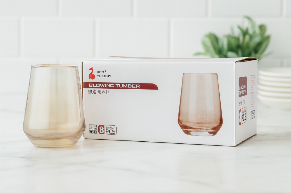 כוסות זכוכית גולדי 400 מ"ל – 6 יחידות