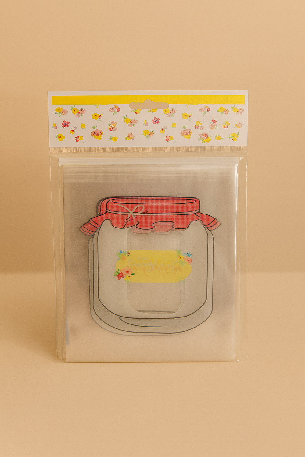 שקיות צלופן "שנה טובה" + דבק דו-צדדי – 19.4×13.7 ס"מ - 25 יחידות