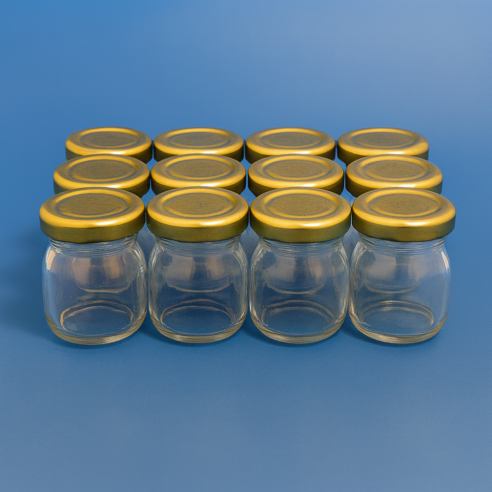 צנצנות דבש בקופסת PVC – 23×9×4 ס"מ - 10 יחידות