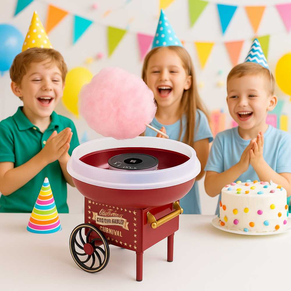 Alternative view of מכונת סוכר וינטג' קרנבל – עיצוב רטרו להכנת צמר גפן מתוק בבית!