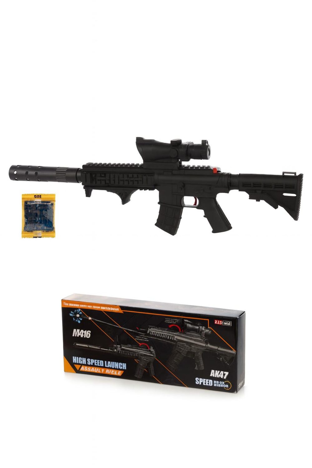 רובה ג'לי M416 קרבי – עם כוונת טקטית ו-500 כדורי ג'ל