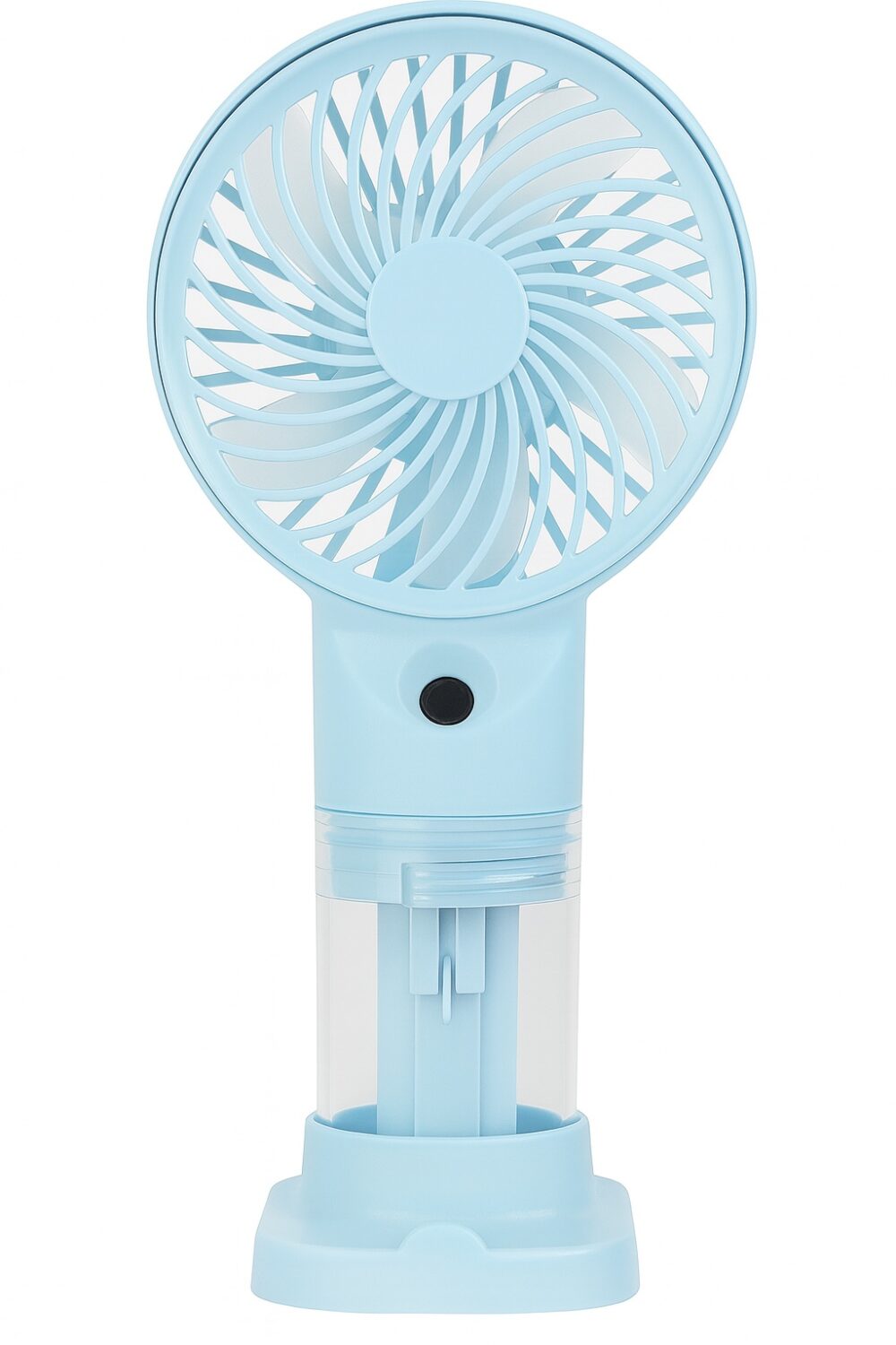 מאוורר מתיז מים תכלת מיני – רענון מושלם ליום חם