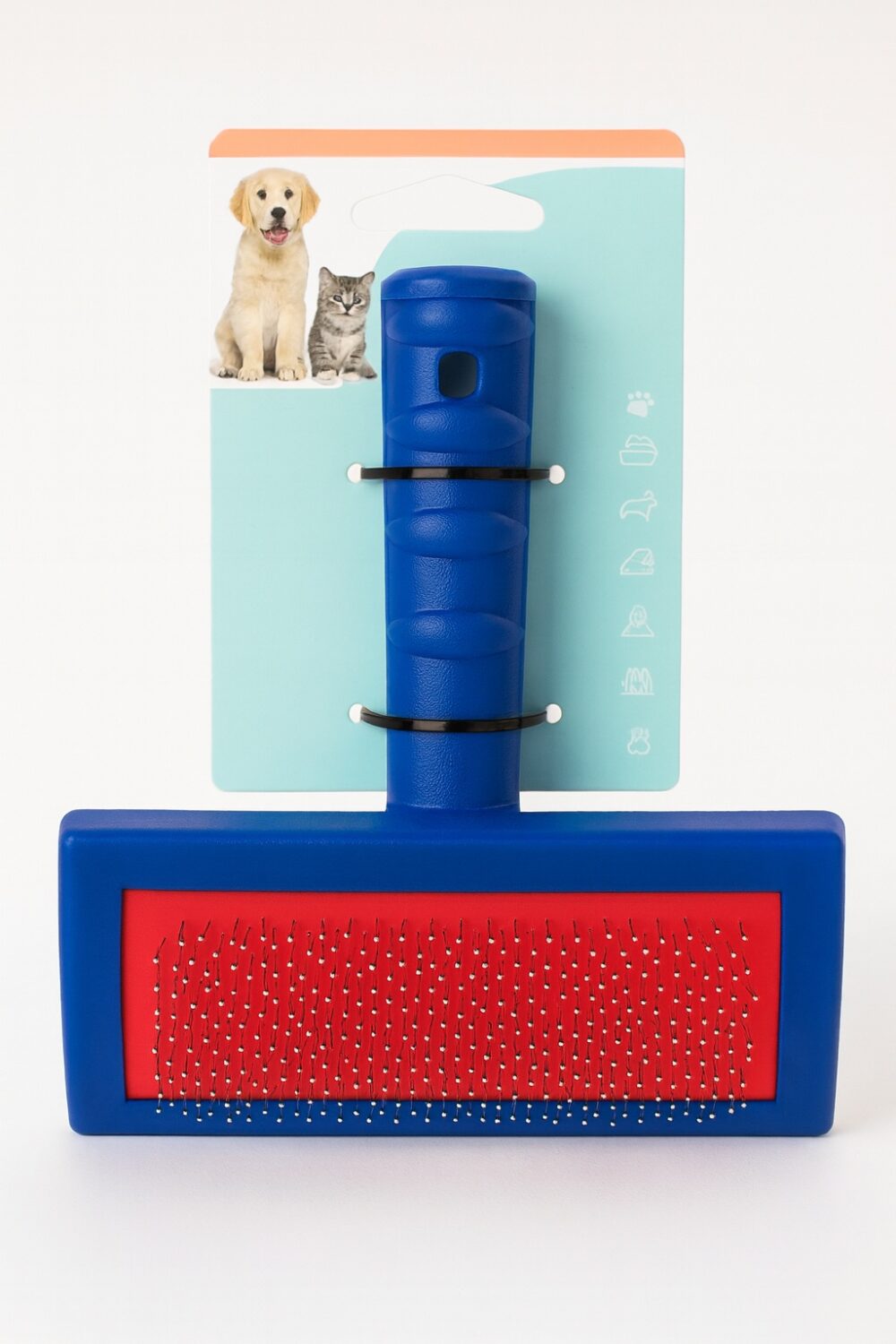 מברשת פרווה לכלב/חתול – 20×11 ס"מ