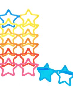 משקפי מסיבה ענקיות צבעוניות – 27×7 ס"מ – 12 יחידות