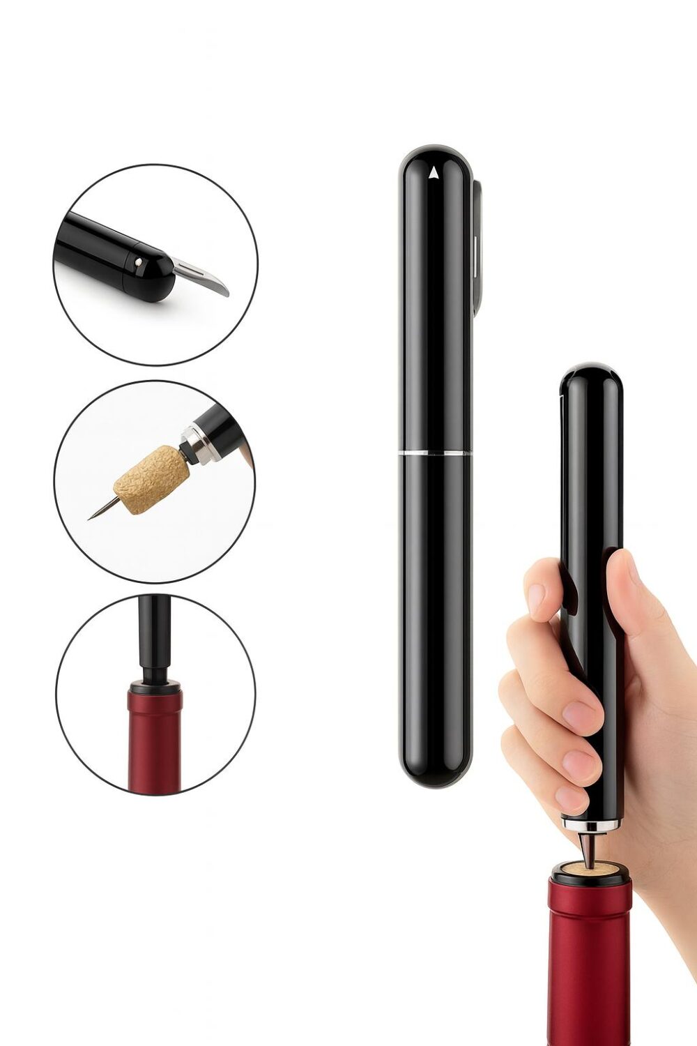 פותחן יין בלחץ אוויר מקצועי