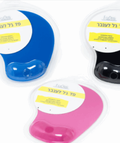 פד ג'ל לעכבר עם תמיכה ארגונומית לכף היד – 23×19 ס"מ