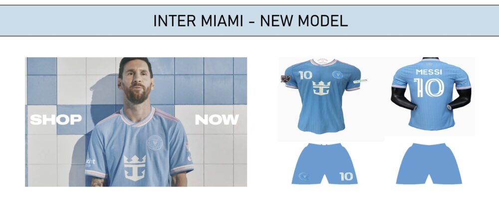 סט מדים אינטר מיאמי – דגם חדש מסי 10 - מידה 4