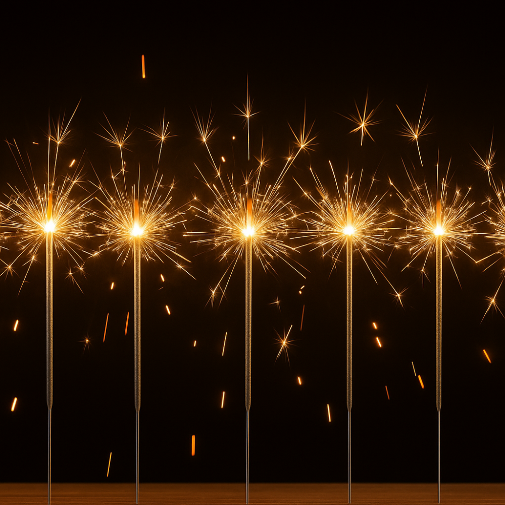 זיקוקים ליומולדת– לאירועים וחגיגות - מארז של 10