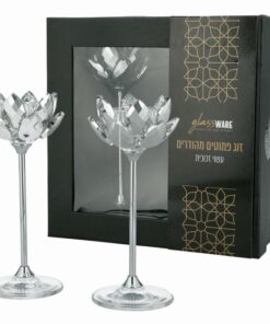 זוג פמוטים מעוצבים מקריסטל – וקרתי