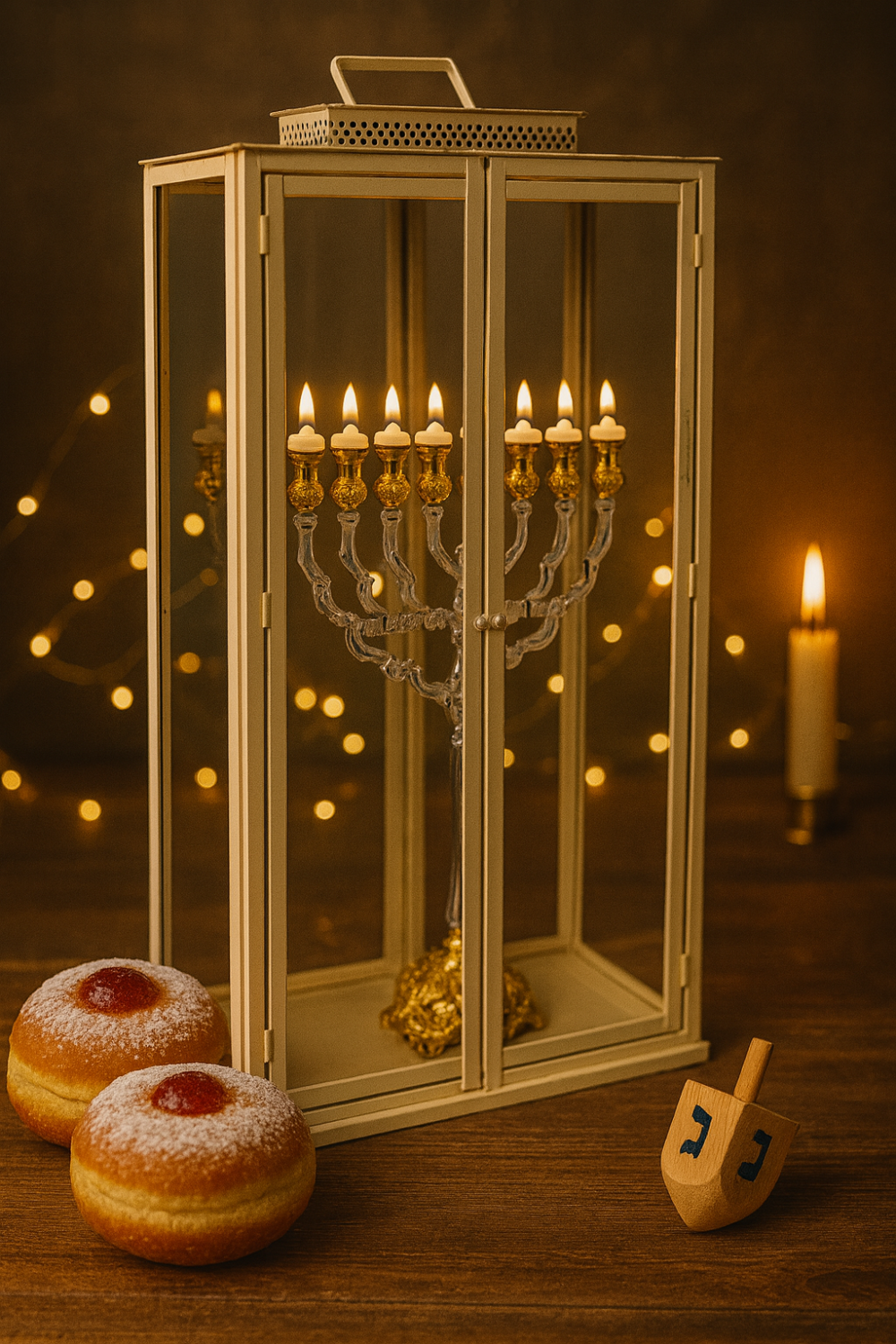 בית חנוכייה מפואר וענק – דגם על־גדול 91×24.5×55 ס"מ