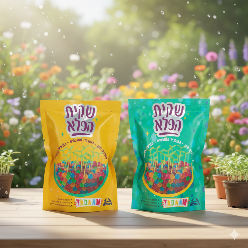 כדורי ג'לי שקית פלא – הנבטה בכדורי ג'ל קסומים