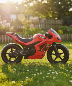 בימבה אופנוע איזון עם אורות ומוזיקה – יציבות, כיף והנאה לפעוטות - אדום