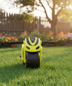 בימבה אופנוע איזון עם אורות ומוזיקה – יציבות, כיף והנאה לפעוטות - צהוב