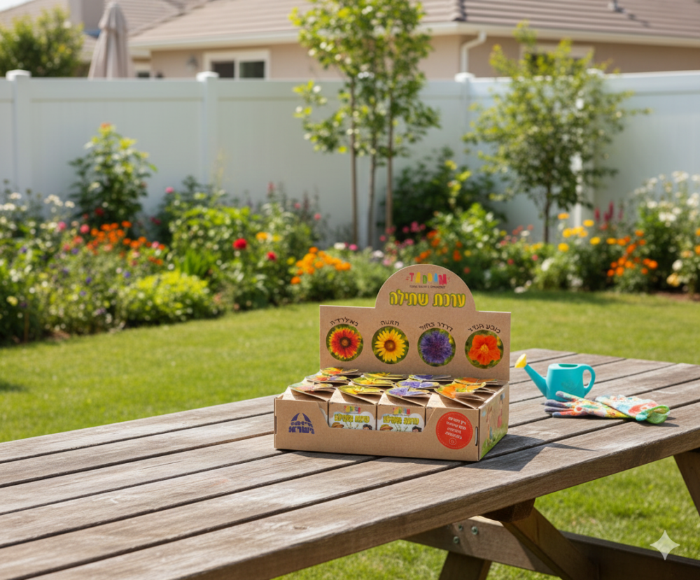 ערכת שתילה חווייתית – פרחי נוי צבעוניים לילדים ולמשפחה