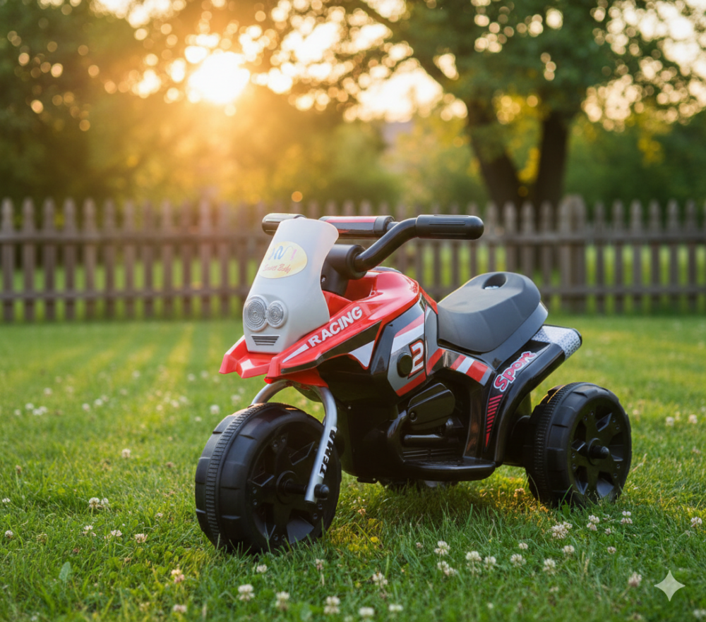 Alternative view of אופנוע ממונע לילדים 6V – דגם רטרו - 2 צבעים