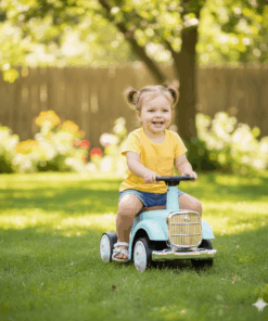 ווספה חשמלית לילדים 6V – דגם רטרו תכלת