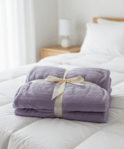 שמיכה זוגית סגולה מפנקת במיוחד 200×180 ס"מ | רכה, חמימה ונעימה