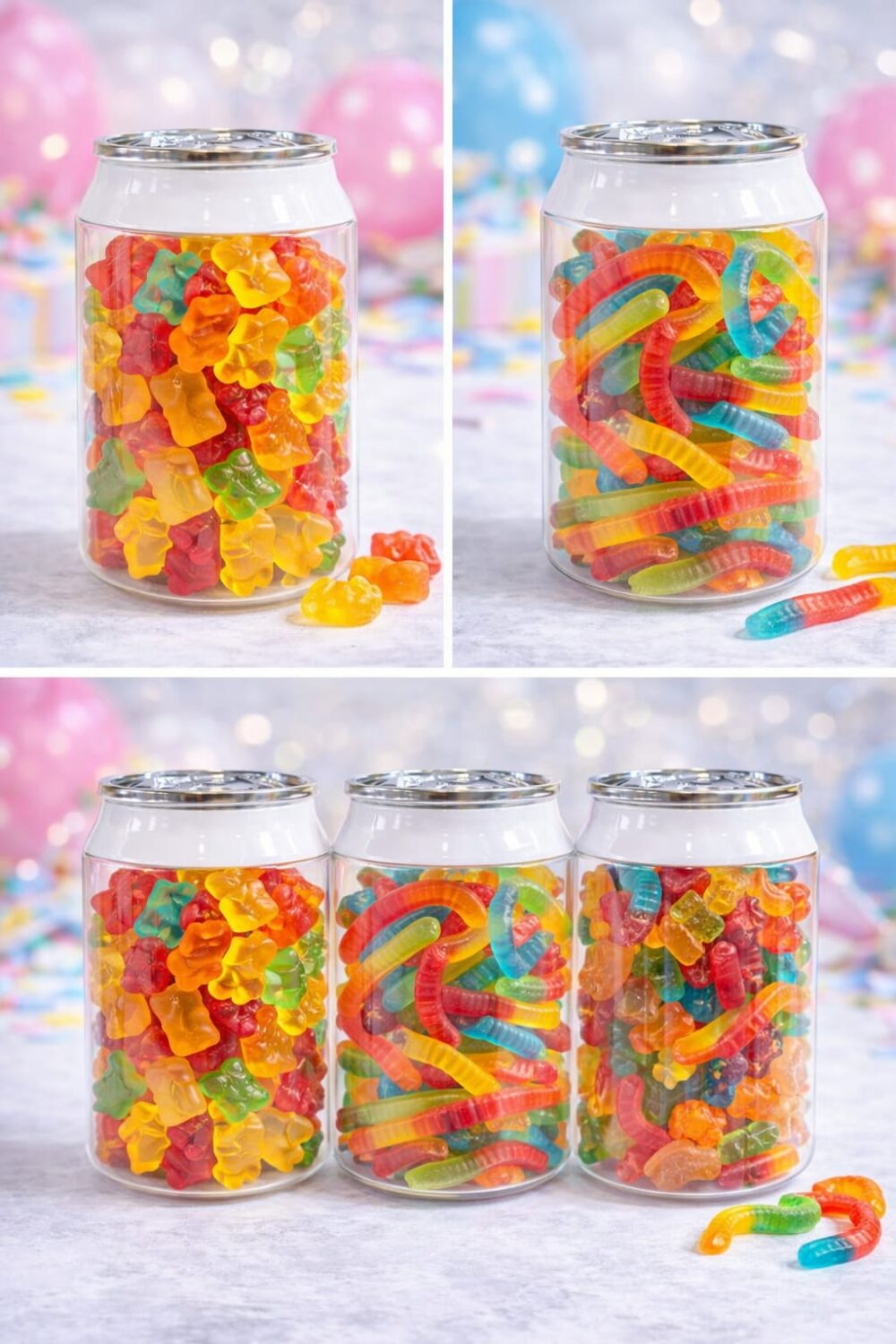 פחית מיקס גומי צבעוני