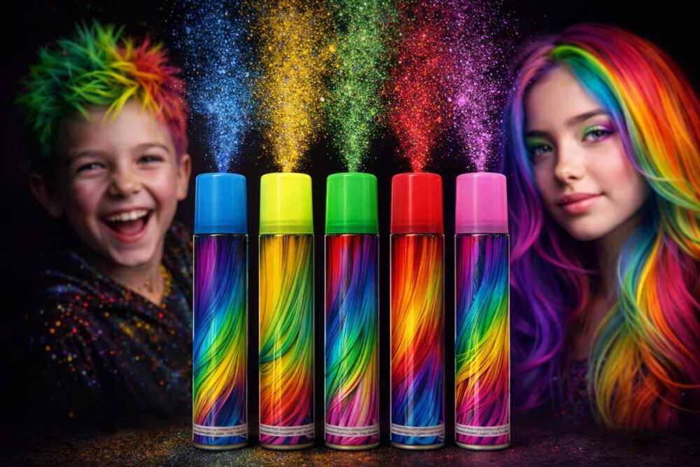 ספריי צבע לשיער – צבע מתפרץ לפורים ולמסיבות