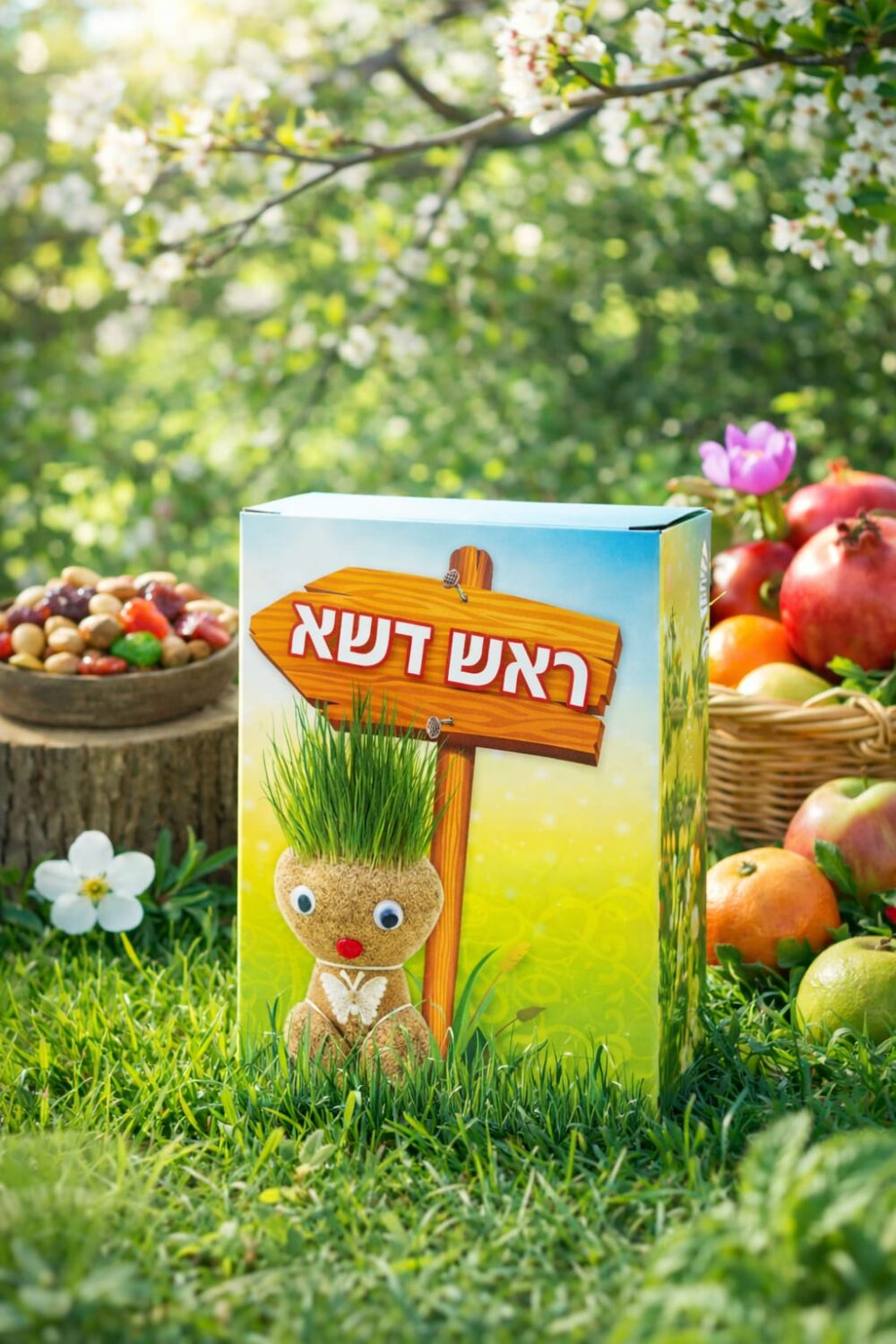 ערכת יצירה “ראש דשא” – מגדלים שיער ירוק וצוחק 🌿