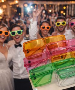 סט 6 משקפיים צבעוניים לאירועים – חתונות, מסיבות ורחבת ריקודים