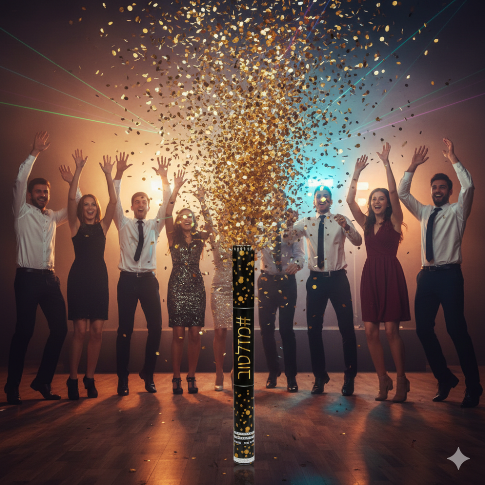 קונפטי עיגולים זהב 50 ס"מ לתלייה – קישוט יוקרתי ונוצץ לאירועים