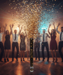 קונפטי עיגולים זהב 50 ס"מ לתלייה – קישוט יוקרתי ונוצץ לאירועים