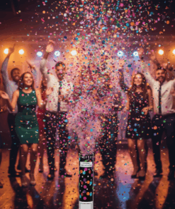 קונפטי עיגולים צבעוני 50 ס"מ לתלייה – קישוט שמח וצבעוני למסיבות