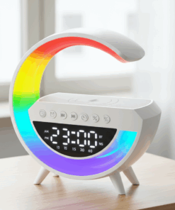 מיני רמקול בלוטוס G עם תאורה ומשטח טעינה!