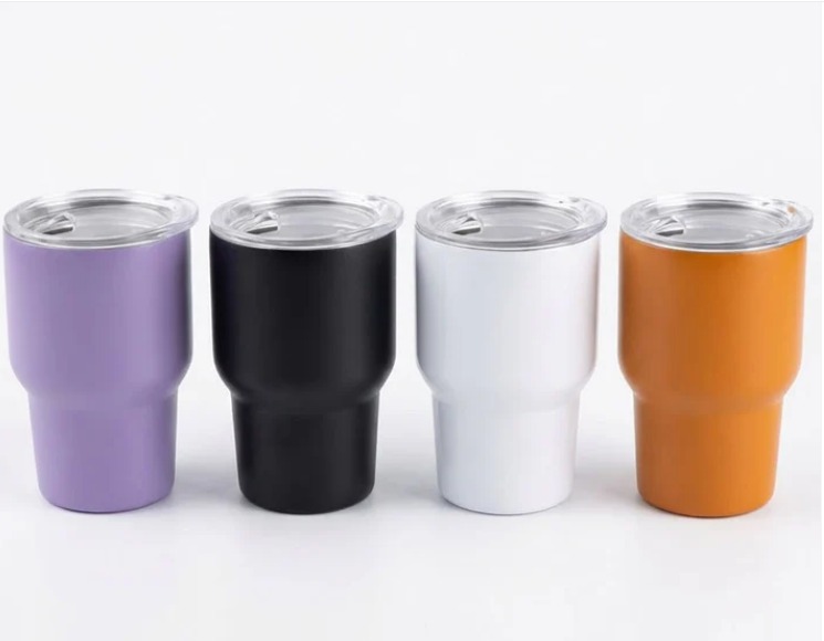 Alternative view of כוס אספרסו תרמית מנירוסטה עם מכסה שקוף