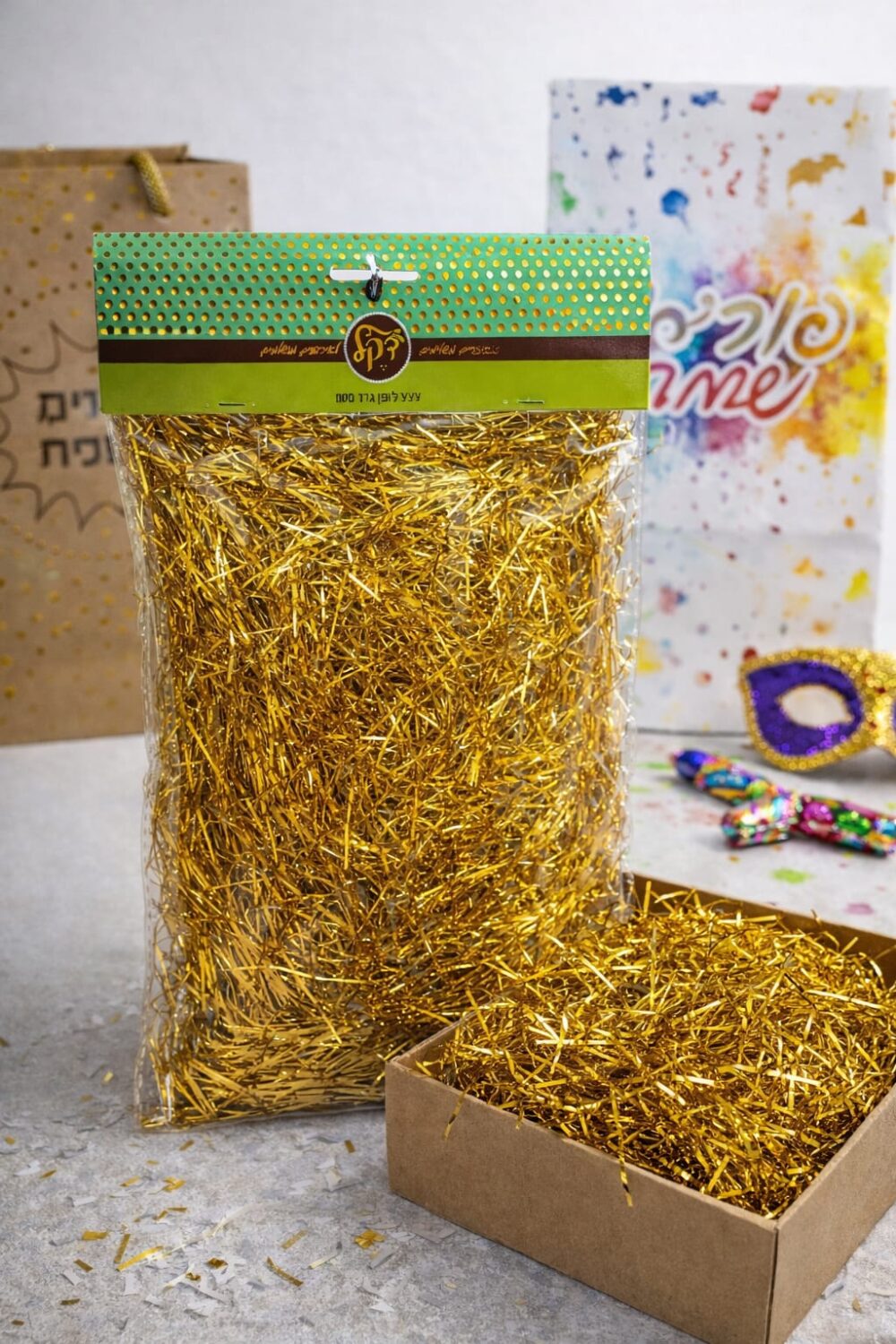 נייר גרוס זהב לאריזות ומתנות