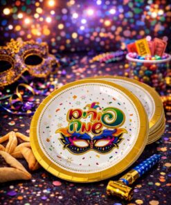 חבילת 10 צלחות נייר בקוטר 23 ס"מ