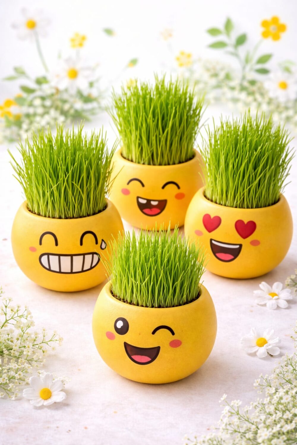 ראש דשא חיוך – מגדלים דשא עם חיוך 🌱😄