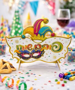 מרכז שולחן מסכה גליטר לפורים