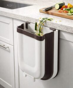 פח אשפה מתקפל לתלייה על ארון –פתרון מושלם ללכלוך ליד הכיור