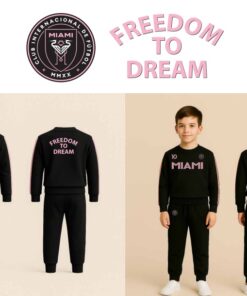 חליפת כדורגל פוטר לילדים בעיצוב Miami - מיאמי