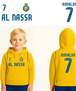 קפוצ׳ון כדורגל לילדיםAl Nass r עם מספר 7 בהשראת Ronaldo- רונאלדו