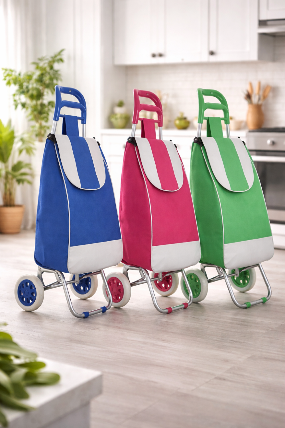 עגלת שוק מתקפלת פרימיום עם גלגלים – פתרון חכם לקניות בלי מאמץ